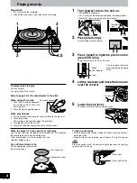 Preview for 9 page of Technics SL-1200GLD Operating Instructions Manual