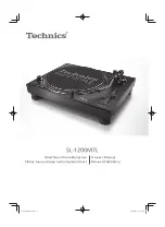 Technics SL-1200M7L Owner'S Manual preview