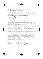 Preview for 2 page of Technics SL-1200M7L Owner'S Manual