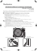 Preview for 8 page of Technics SL-1210GAE Manual