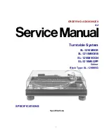 Technics SL-1210M5GE Service Manual preview