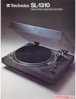 Preview for 1 page of Technics SL-1310 Operating Instructions