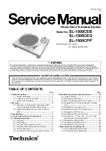 Preview for 27 page of Technics SL-1500C Owner'S Manual