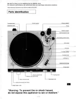 Preview for 3 page of Technics SL-3300 Operating Instructions Manual