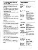 Preview for 12 page of Technics SL-3300 Operating Instructions Manual