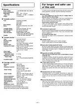 Предварительный просмотр 8 страницы Technics SL-B2 Operating Instructions Manual