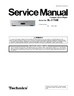 Technics SL-C700E Service Manual preview