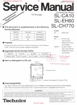 Preview for 36 page of Technics SL-ca01 Service Manual