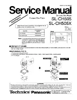 Technics SL-CH505 Service Manual предпросмотр