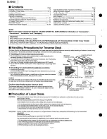 Предварительный просмотр 2 страницы Technics SL-EH50 Service Manual