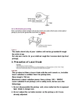 Предварительный просмотр 3 страницы Technics SL-EH760 Service Manual