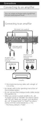 Preview for 25 page of Technics SL-G700 Operating Instructions Manual