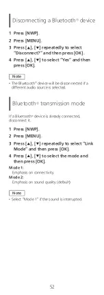 Preview for 52 page of Technics SL-G700 Operating Instructions Manual