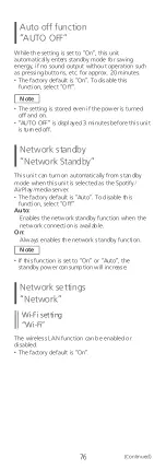 Preview for 76 page of Technics SL-G700 Operating Instructions Manual