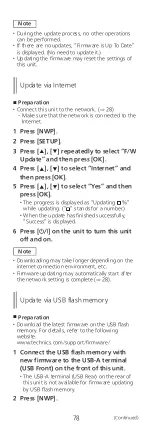 Preview for 78 page of Technics SL-G700 Operating Instructions Manual