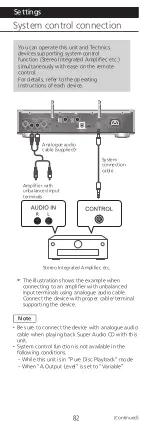 Preview for 82 page of Technics SL-G700 Operating Instructions Manual