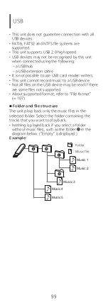 Preview for 99 page of Technics SL-G700 Operating Instructions Manual