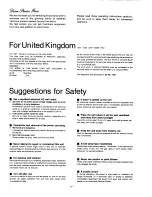 Предварительный просмотр 2 страницы Technics SL-J110R Operating Instructions Manual