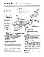 Предварительный просмотр 4 страницы Technics SL-J110R Operating Instructions Manual