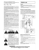 Предварительный просмотр 2 страницы Technics SL-MA1 Operating Instructions Manual