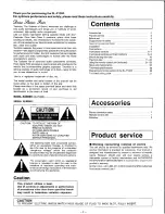 Preview for 2 page of Technics SL-P1200 Operating Instructions Manual