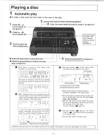 Preview for 11 page of Technics SL-P1200 Operating Instructions Manual