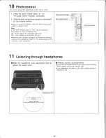 Preview for 20 page of Technics SL-P1200 Operating Instructions Manual