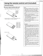 Preview for 21 page of Technics SL-P1200 Operating Instructions Manual