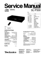 Technics SL-P350 Service Manual preview