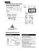 Preview for 3 page of Technics SL-P350 Service Manual