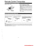 Preview for 5 page of Technics SL-P477A Operating Instruction