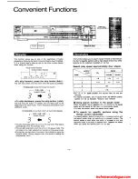 Preview for 12 page of Technics SL-P477A Operating Instruction