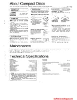 Preview for 19 page of Technics SL-P477A Operating Instruction