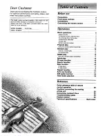 Preview for 2 page of Technics SL-PD1000 Operating Instructions Manual