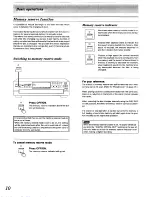 Preview for 10 page of Technics SL-PD1000 Operating Instructions Manual