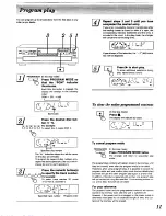 Preview for 11 page of Technics SL-PD1000 Operating Instructions Manual