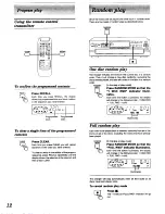 Preview for 12 page of Technics SL-PD1000 Operating Instructions Manual