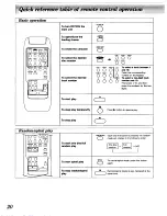 Preview for 20 page of Technics SL-PD1000 Operating Instructions Manual