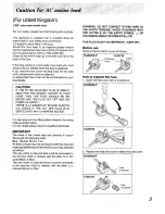 Preview for 3 page of Technics SL-PD1010 Operating Instructions Manual