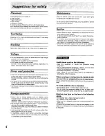 Preview for 4 page of Technics SL-PD1010 Operating Instructions Manual