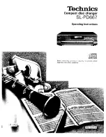 Предварительный просмотр 1 страницы Technics SL-PD667 Operating Instructions Manual