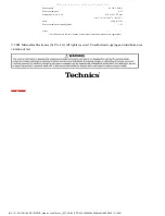 Preview for 5 page of Technics SL-PD7 Service Manual