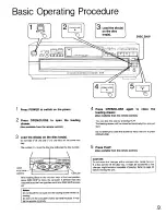 Предварительный просмотр 9 страницы Technics SL-PD947 Operating Instructions Manual