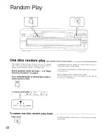 Предварительный просмотр 22 страницы Technics SL-PD947 Operating Instructions Manual