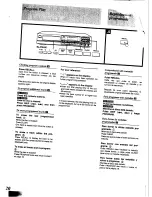 Preview for 20 page of Technics SL-PG350 Operating Instructions Manual