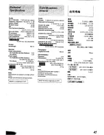 Preview for 45 page of Technics SL-PG350 Operating Instructions Manual