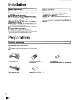 Preview for 4 page of Technics SL-PG440 Operating Instructions Manual