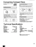 Preview for 27 page of Technics SL-PG440 Operating Instructions Manual