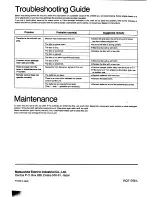 Preview for 28 page of Technics SL-PG440 Operating Instructions Manual