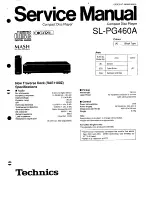 Technics SL-PG460A Service Manual предпросмотр